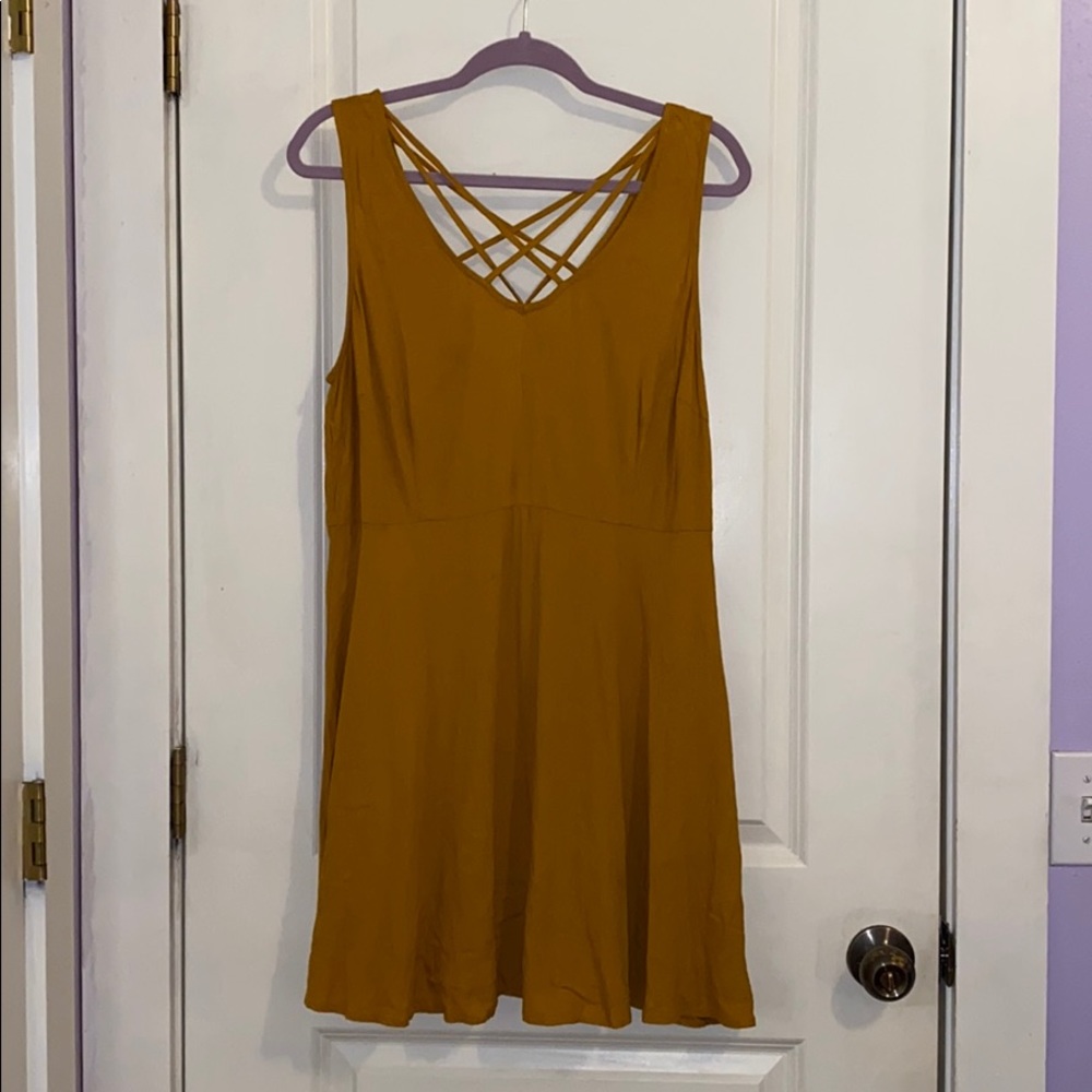 Forever 21 mustard yellow dress